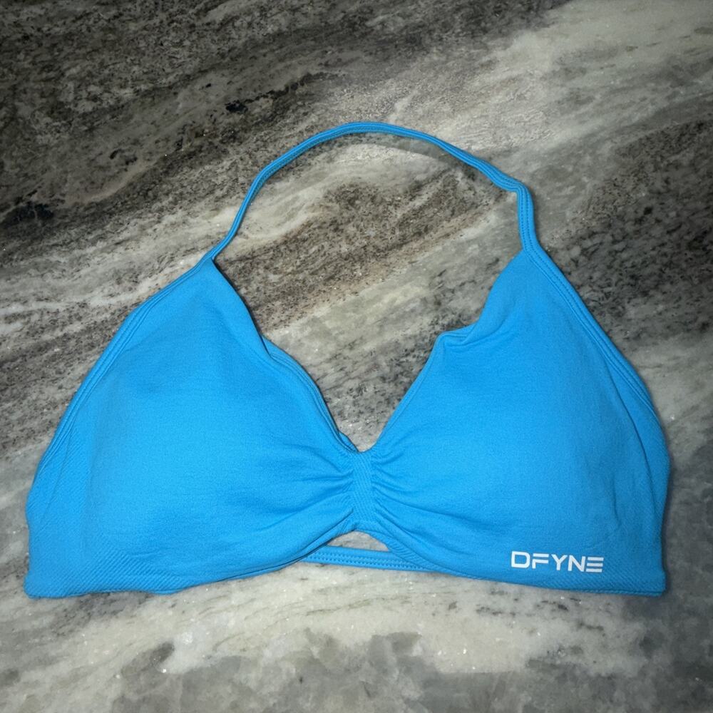 NWOT BLUE DFYNE SPORTS BRA SIZE Large (AM25)